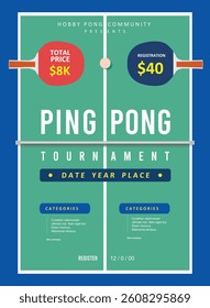 Great attractive table tennis pingpong poster banner design for any media