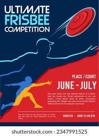 Great attractive ultimate frisbee poster	