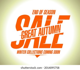 Great autumn sale vector banner.
