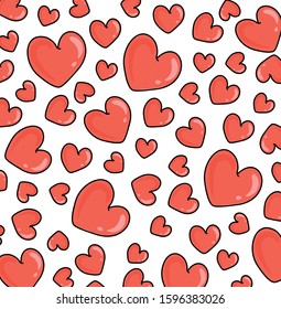 Great for baby announcement, Valentine's Day, Mother's Day, Easter, wedding, scrapbook, gift wrapping paper, textiles. Vector love hearts and arrows. Perfect for fabric, wallpaper.
