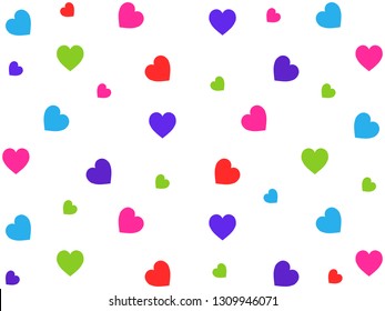 Great background design with hearts