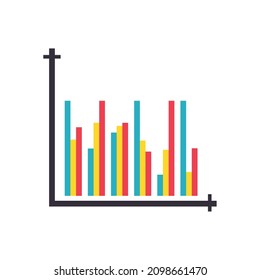 great bar graph over white