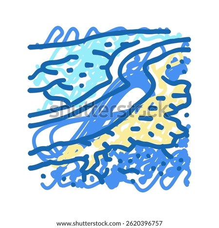 great barrier reef doodle icon sketch vector. great barrier reef sign. isolated symbol illustration