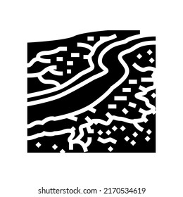 great barrier reef glyph icon vector. great barrier reef sign. isolated symbol illustration