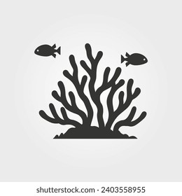 The Great Barrier Reef icon - Simple Vector Illustration