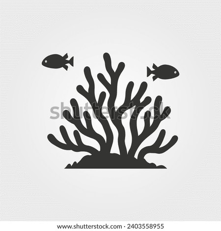 The Great Barrier Reef icon - Simple Vector Illustration