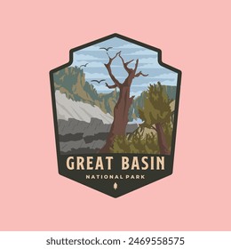 Great basin national park logo vector symbol illustration design