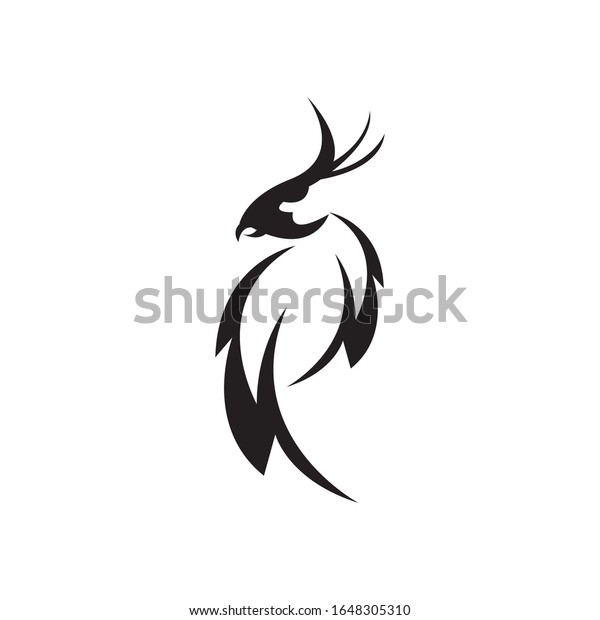 Great Black Cockatoo Logo Vector เวกเตอร์สต็อก (ปลอดค่าลิขสิทธิ์