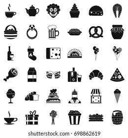 Great bounty icons set. Simple style of 36 great bounty vector icons for web isolated on white background