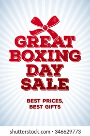 Great Boxing Day Sale Australian Holiday Merry Christmas. Boxing day sale design