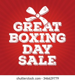 Great Boxing Day Sale Australian Holiday Merry Christmas. Boxing day sale design