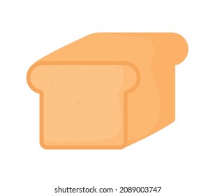 gran diseño de pan sobre blanco