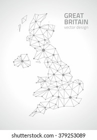 Great Britain contour map