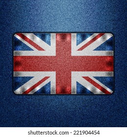 Great Britain denim flag