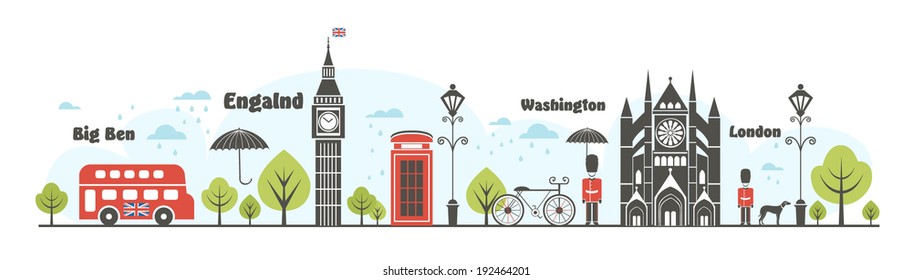 Great Britain England London panorama