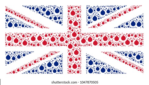 Great Britain Flag Concept Created Bomb Stock Vector (Royalty Free ...