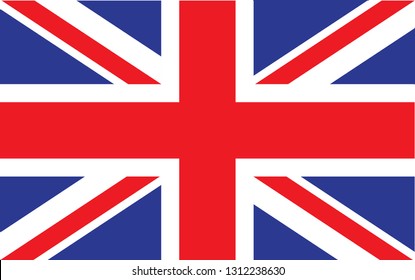 Great Britain  flag. Simple vector Great Britain flag