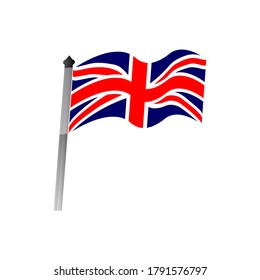 Great Britain flag, vector illustration