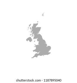 Great Britain map vector