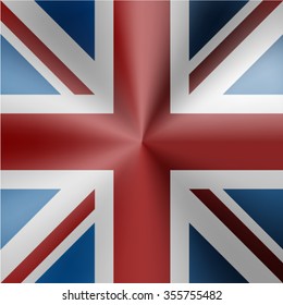 Great Britain metal square flag