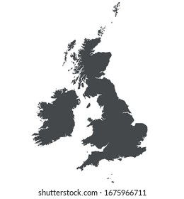 Great Britain (UK). Detailed Vector Map 
