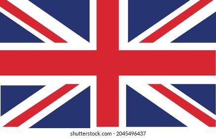 Gran imagen vectorial de la bandera británica