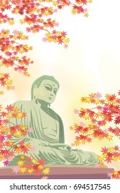 The Great Buddha in Autumn