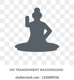 Great buddha icon. Trendy flat vector Great buddha icon on transparent background from Religion collection. 