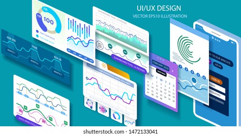 Great business solution. Best quality isometric materials for your design and different graphic projects. Trendy isometric detailed illustration.