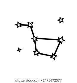 Great car, constellation - vector icon	