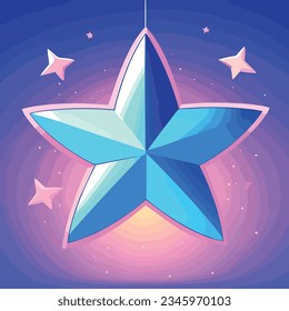 Great cartoon illustration of a star
