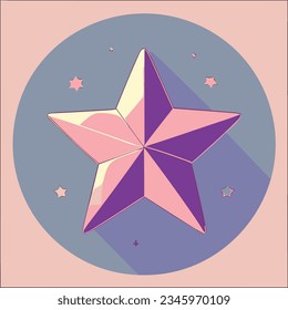 Great cartoon illustration of a star