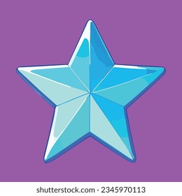 Great cartoon illustration of a star