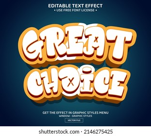 Gran elección plantilla de efecto de texto editable 3D