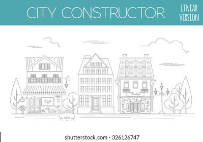 Great City Map Creator Outline Version Stock Vector Royalty Free   Great City Map Creator Outline 260nw 326126747 