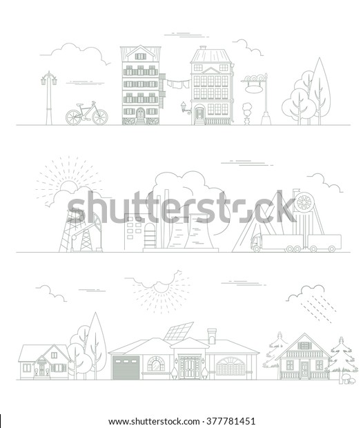 Great City Map Creator Outline Version Stock Vector Royalty Free   Great City Map Creator Outline 600w 377781451 