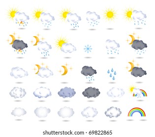 Great collection of weather icons