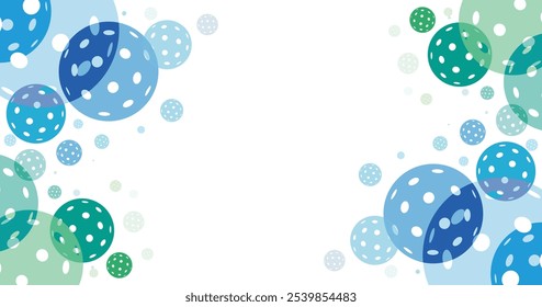 Great colorful vector editable pickleballs background design for any media