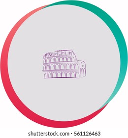 Great Colosseum  icon. Vector design.