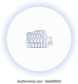Great Colosseum  icon. Vector design.