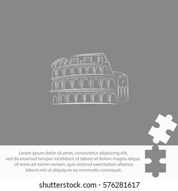 Great Colosseum  icon Vector design.