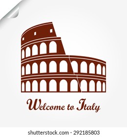 Great Colosseum, Rome, Italy.  Vector illustration