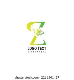 Great combination of Bee symbol with letter Logo initial of Bee itself
