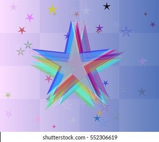 great cosmos vector background in multicolor, information of intelligent power
