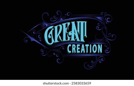 GREAT CREATION lettering custom style design