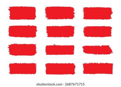 Große kreative Grunge-Box - malen Textur, Pinselstriche mit Spray-Spritzer, Textmarker, Unterstrich. Vektorschablonenlinien, verschiedene Pinselstriche eingestellt. Handgezeichnete Mallinien. Vektorgrafiksatz