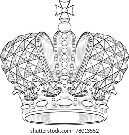Great crown for heraldry design