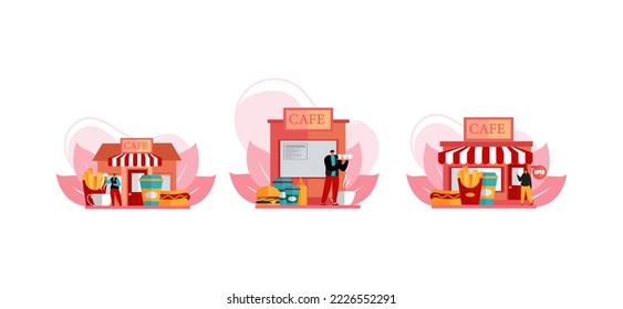 Great Culinary Food Cafe Flat Design