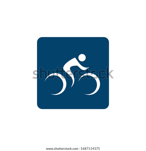 great custom creative biking race cycling\
logo design vector symbol\
illustration