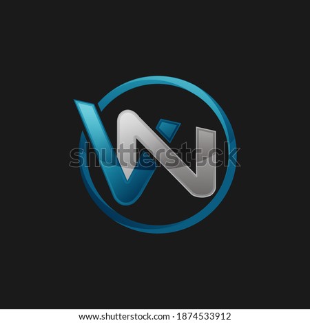 great custom creative modern powerfull VN logo initial Letter design vector graphic concept
